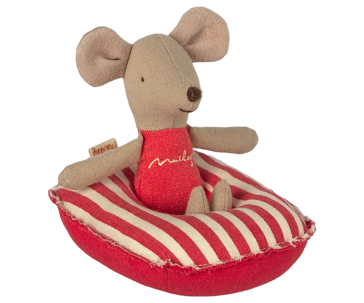 Maileg Beach Raft, Red Stripe | Playroom Avenue