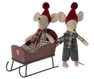 Maileg Sleigh, Mouse - Red