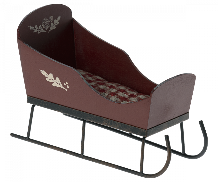 Maileg Sleigh, Mini (For Climbing and Mini Pixies)- Red