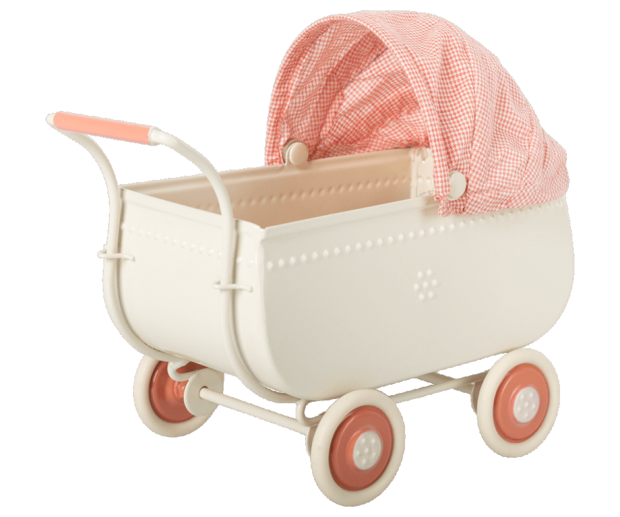 Maileg Micro Pram, Coral