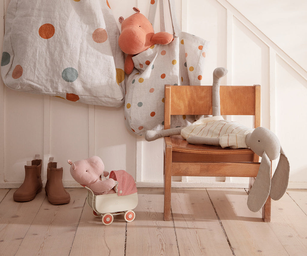 Maileg Micro Pram, Coral | Playroom Avenue