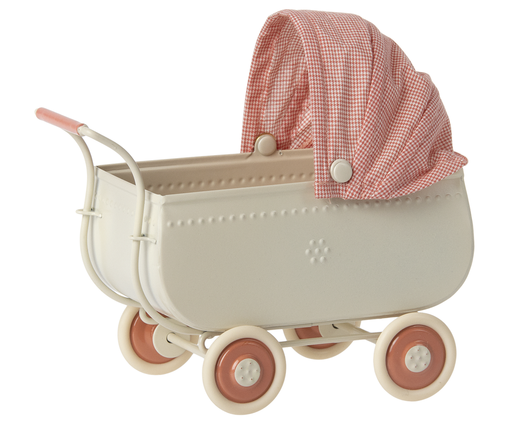 Maileg Micro Pram, Coral | Playroom Avenue