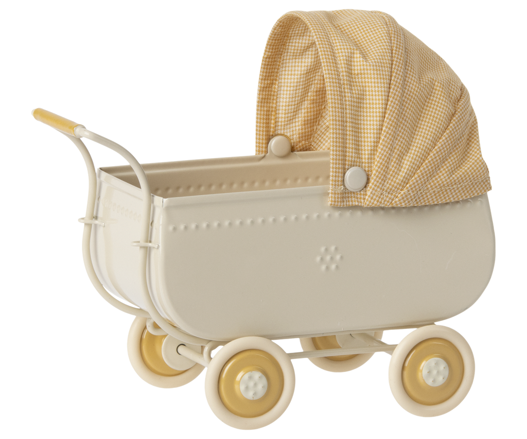 Maileg Micro Pram, Yellow | Playroom Avenue