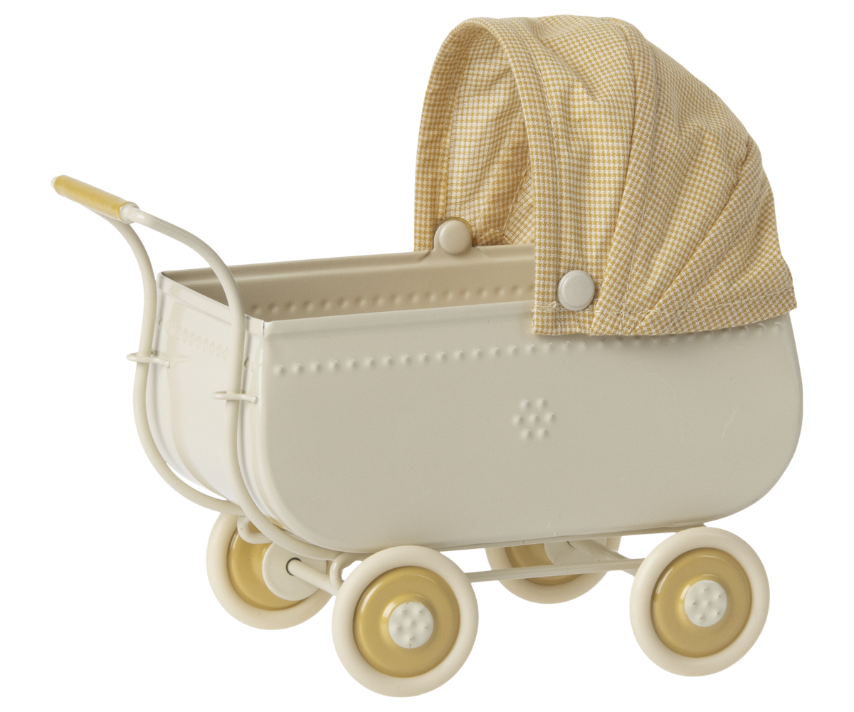 Maileg Micro Pram, Yellow | Playroom Avenue