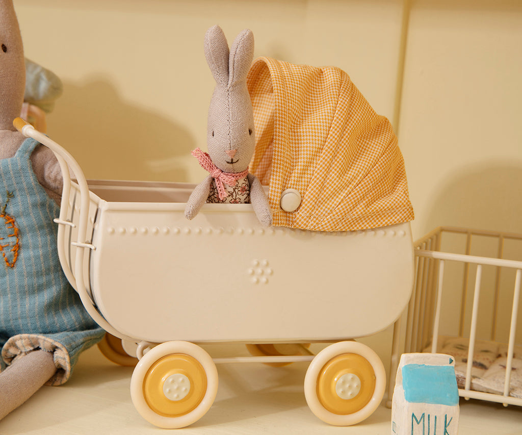 Maileg Micro Pram, Yellow | Playroom Avenue