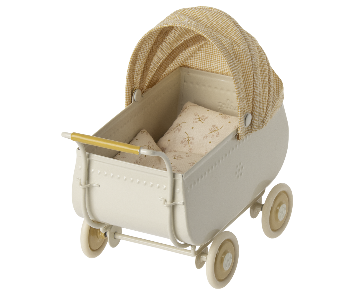 Maileg Micro Pram, Yellow | Playroom Avenue