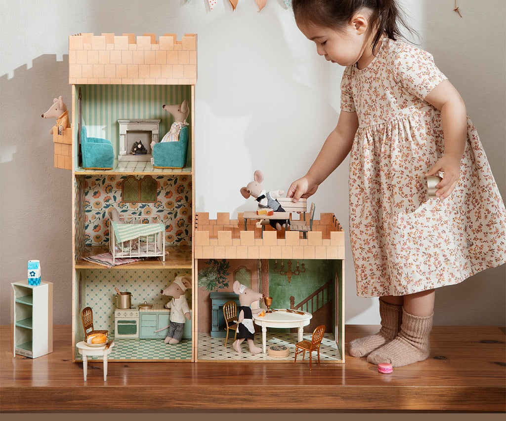 Maileg Gold Chair, Mouse | Playroom Avenue