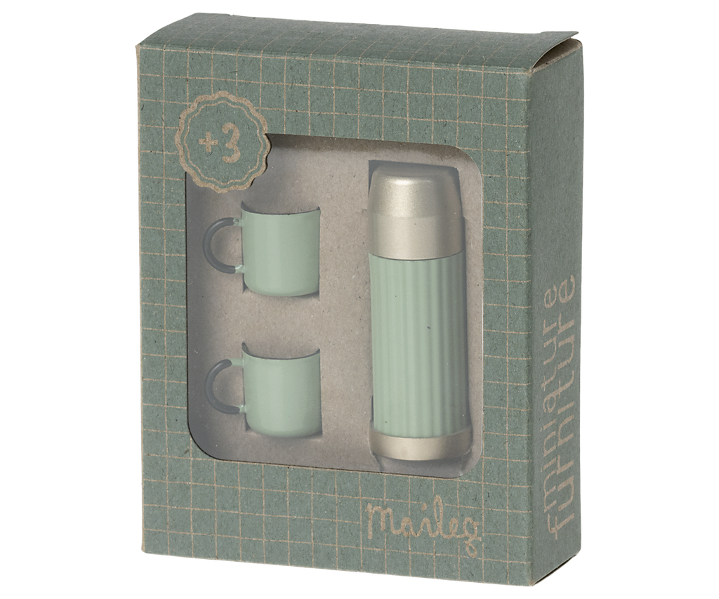Maileg Thermos and Cups - Mint | Playroom Avenue