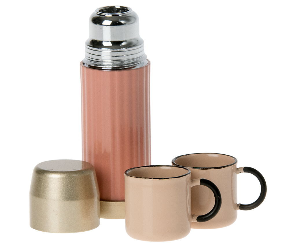 Maileg Thermos and Cups - Soft Coral | Playroom Avenue