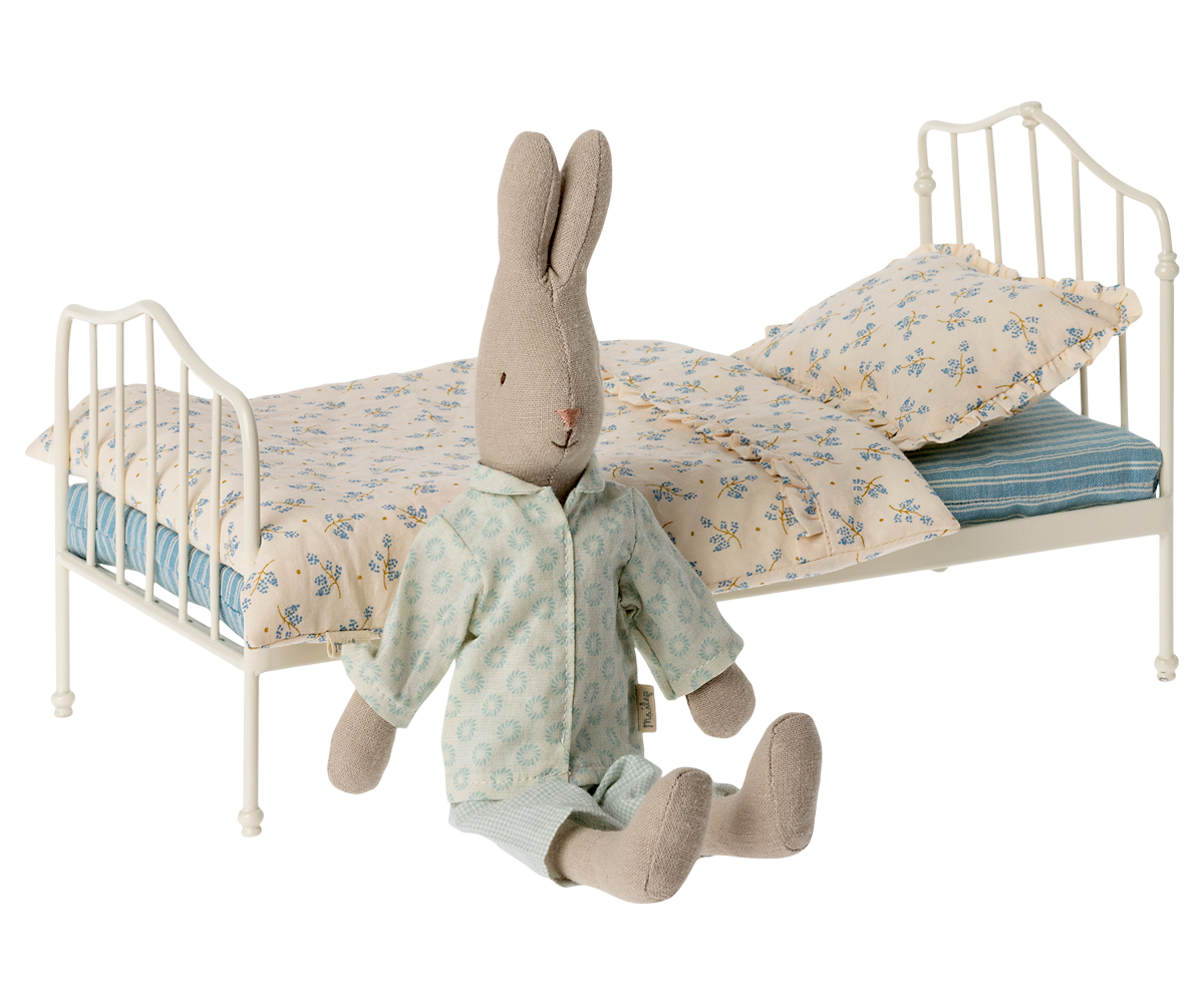 Maileg Bed, Miniature - Blue | Playroom Avenue