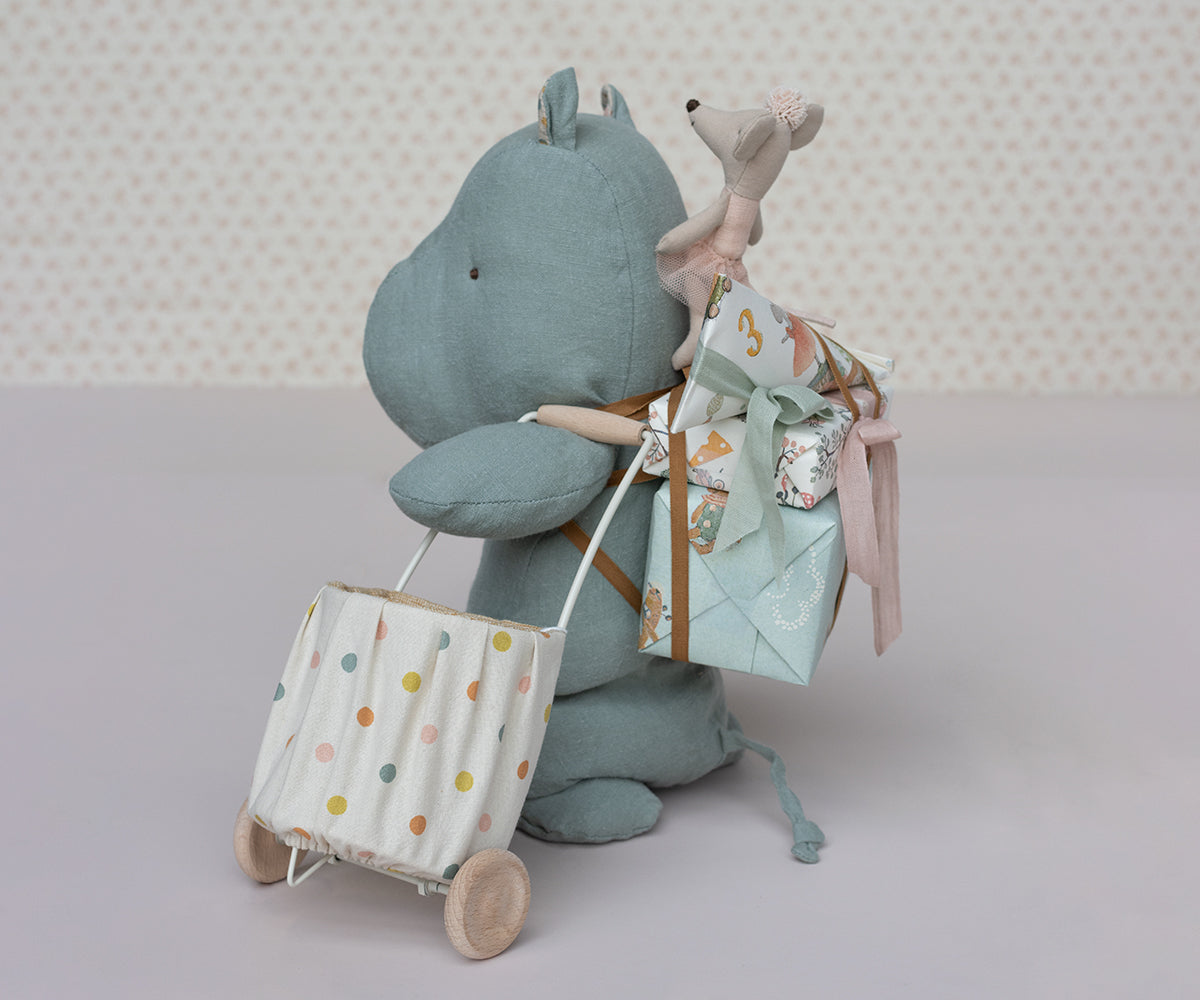 Maileg Mini Trolley - Multi dots | Playroom Avenue