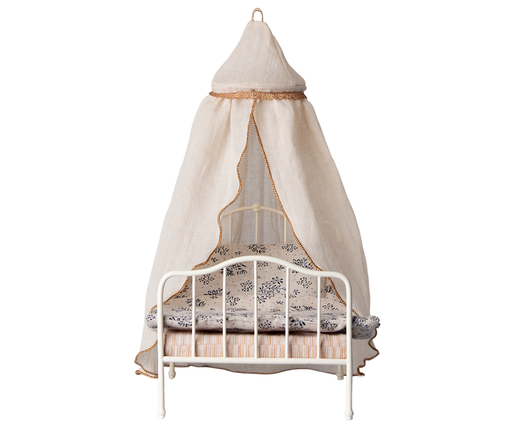 Maileg Bed Canopy, Miniature - Cream | Playroom Avenue