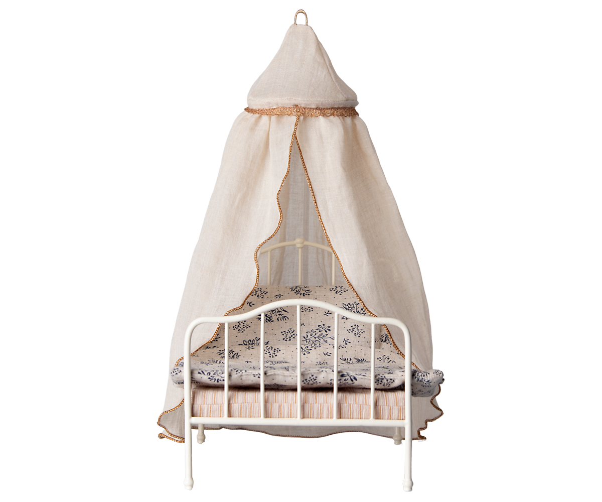Maileg Bed Canopy, Miniature - Cream | Playroom Avenue