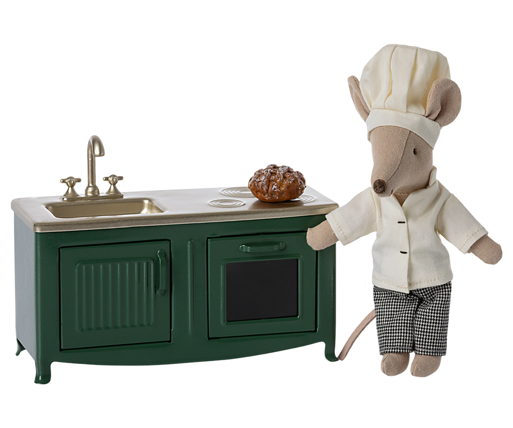 Maileg Kitchen, Mouse - Dark green | Playroom Avenue