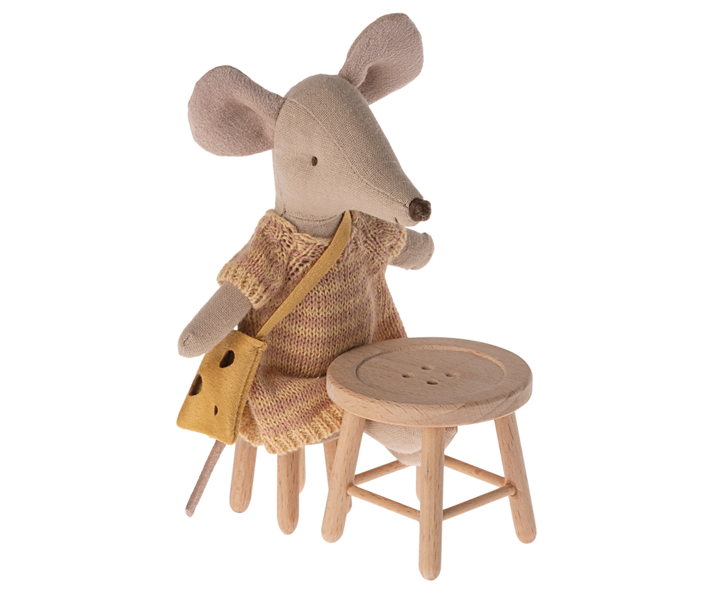 Maileg Table & Stool Set, Mouse | Playroom Avenue