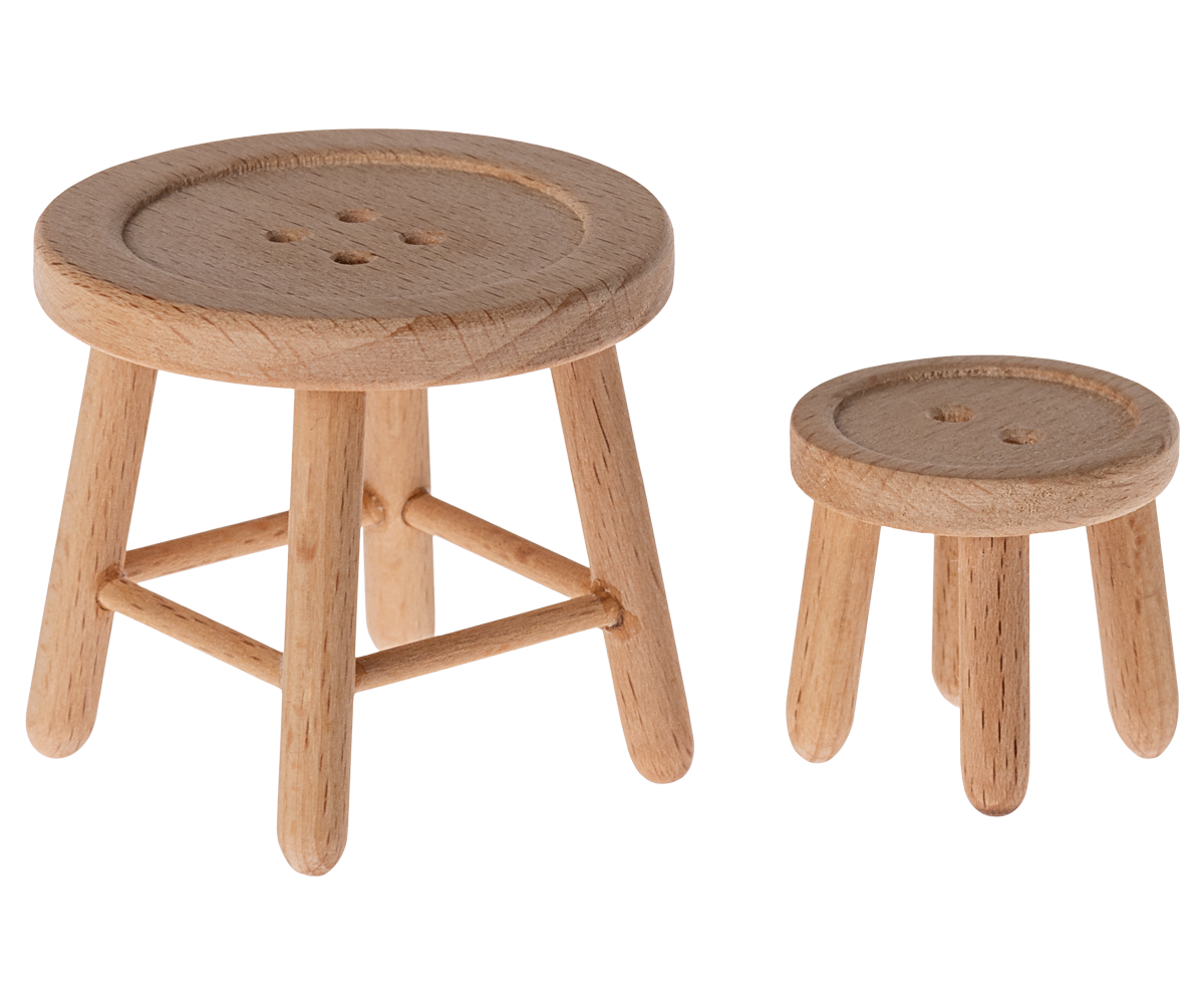 Maileg Table & Stool Set, Mouse | Playroom Avenue