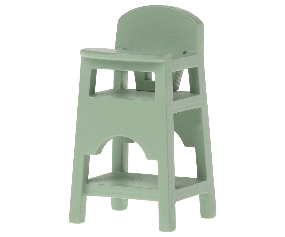 Maileg High Chair, Mouse - Mint | Playroom Avenue