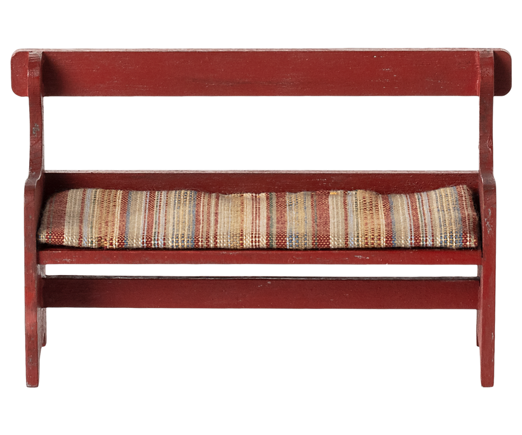 Maileg Bench, Mouse - Red | Playroom Avenue