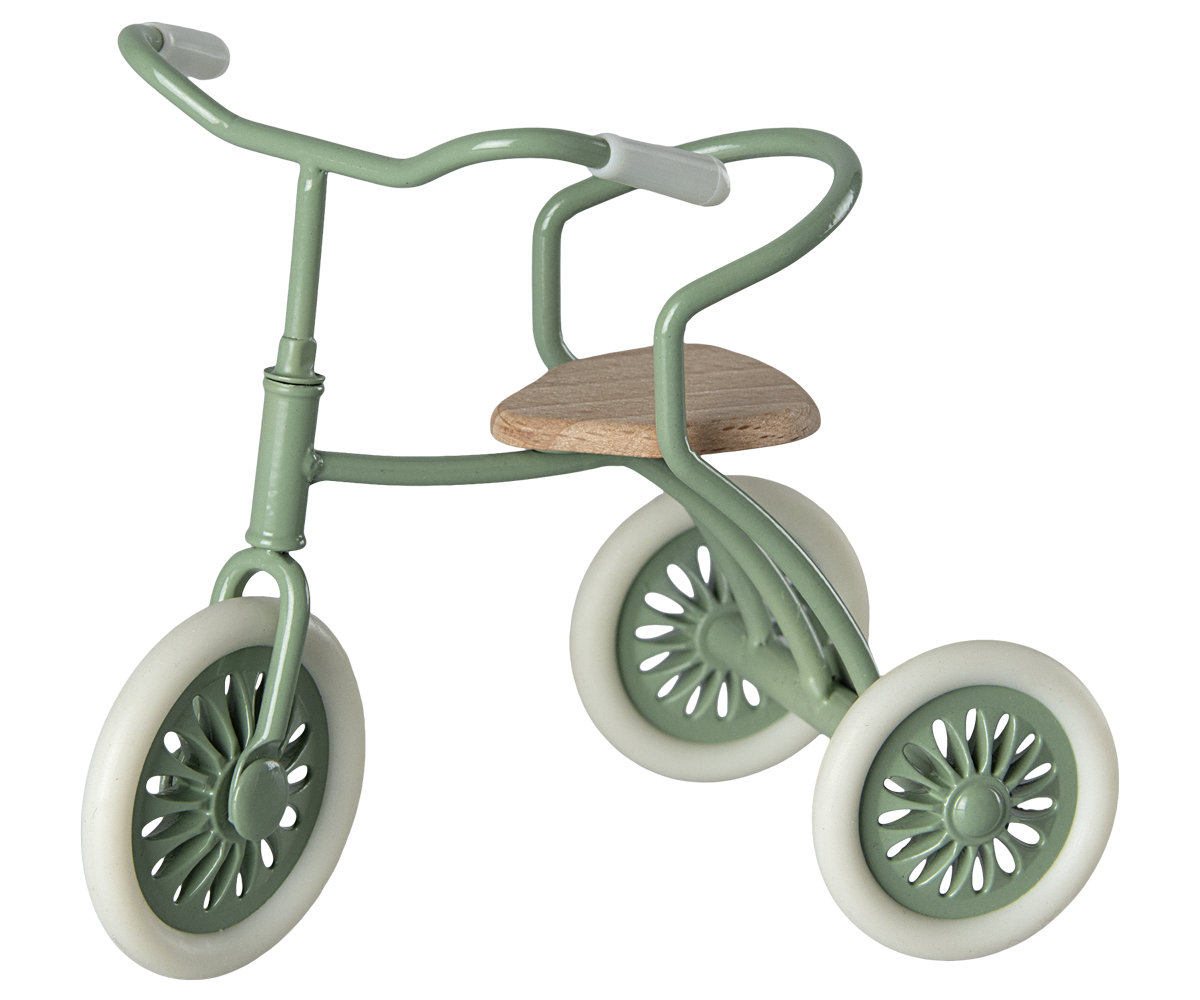 Maileg Abri a tricycle, Mouse - Green