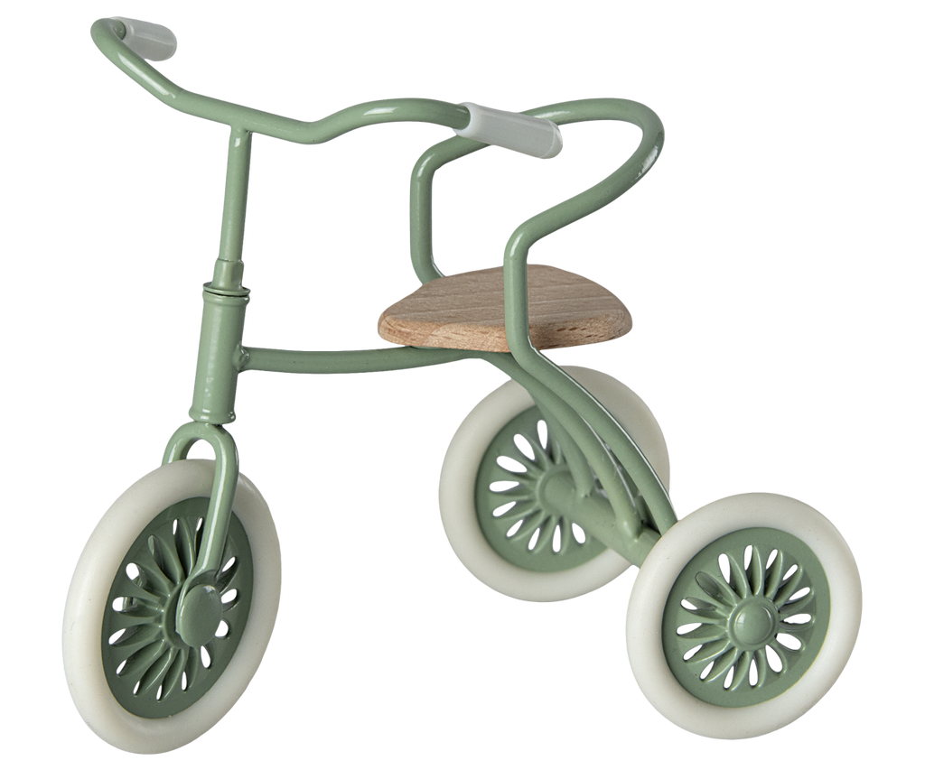 Maileg Abri a tricycle, Mouse - Green | Playroom Avenue