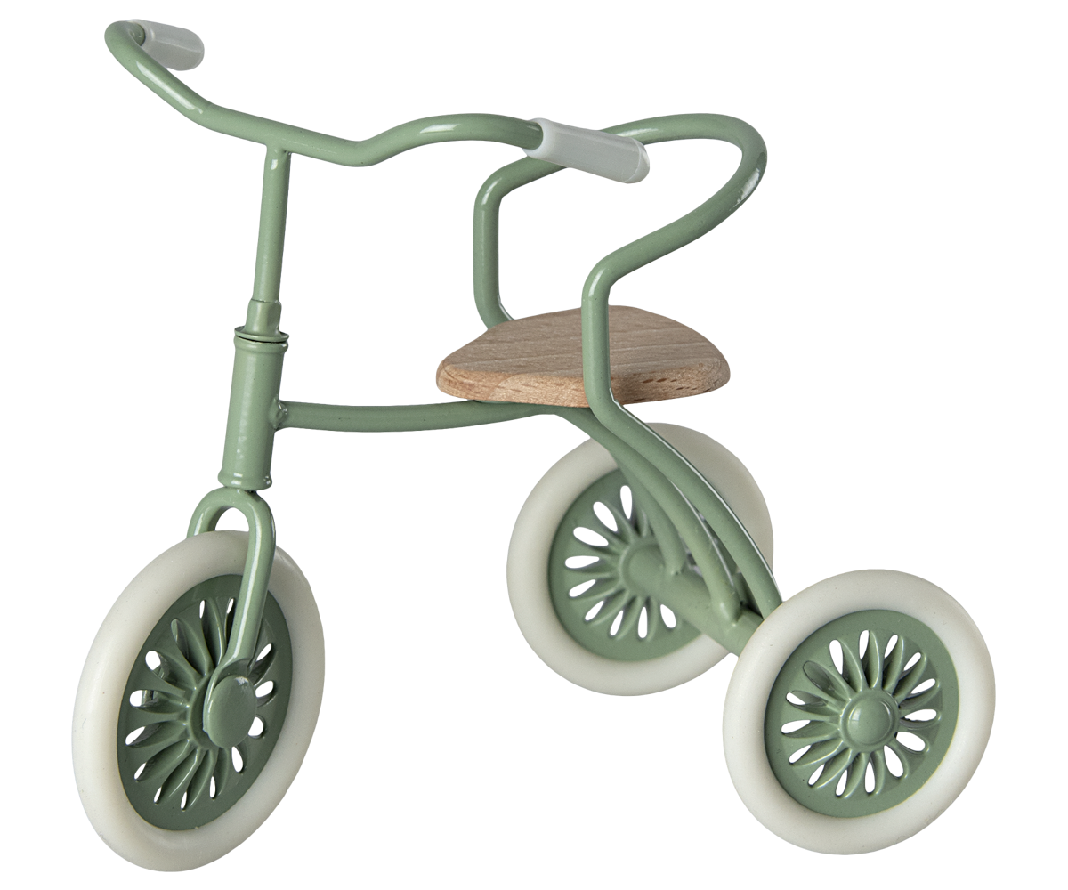 Maileg Abri a tricycle, Mouse - Green | Playroom Avenue