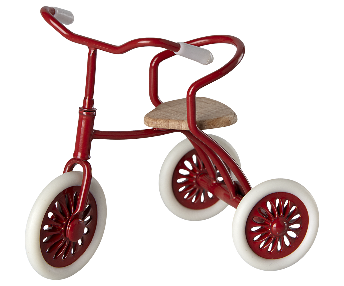 Maileg Abri a tricycle, Mouse - Red