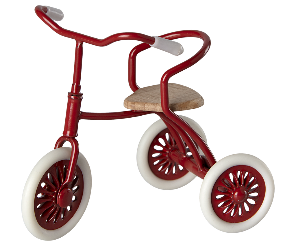 Maileg Abri a tricycle, Mouse - Red | Playroom Avenue