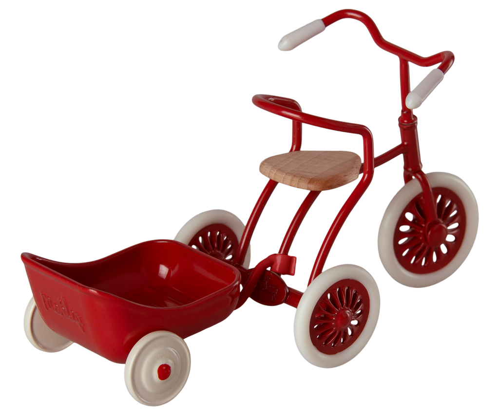 Maileg Tricycle Hanger, Mouse - Red | Playroom Avenue
