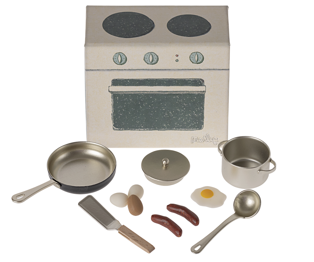 Maileg Cooking Set, Mouse | Playroom Avenue