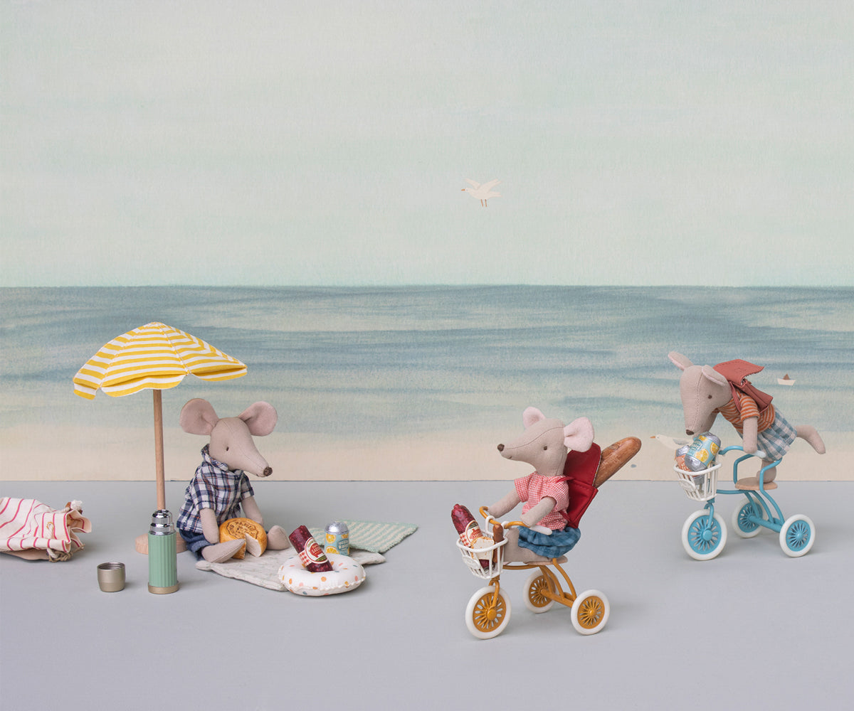 Maileg Tricycle Basket, Mouse | Playroom Avenue