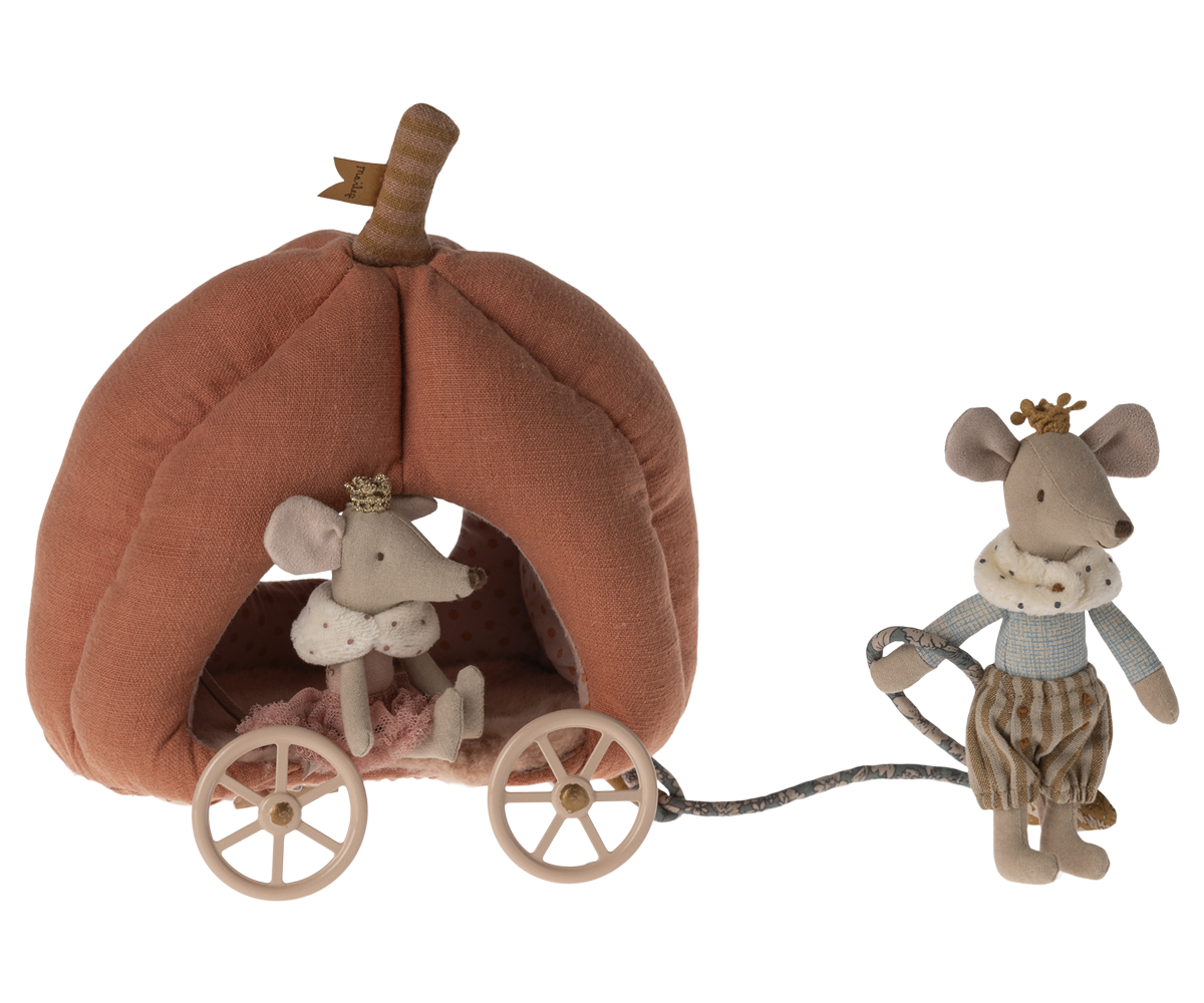 Maileg Pumpkin Carriage, Mouse