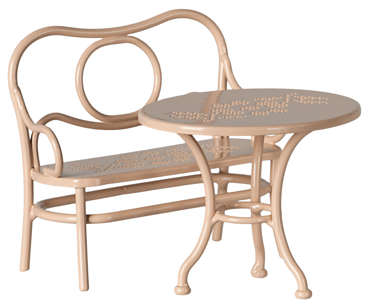 Maileg Café set, Mouse, Big - Pale pink | Playroom Avenue