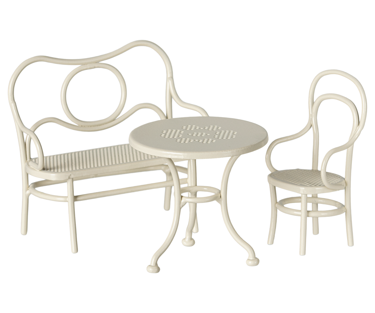 Maileg Café set, Mouse, Small - Off white | Playroom Avenue