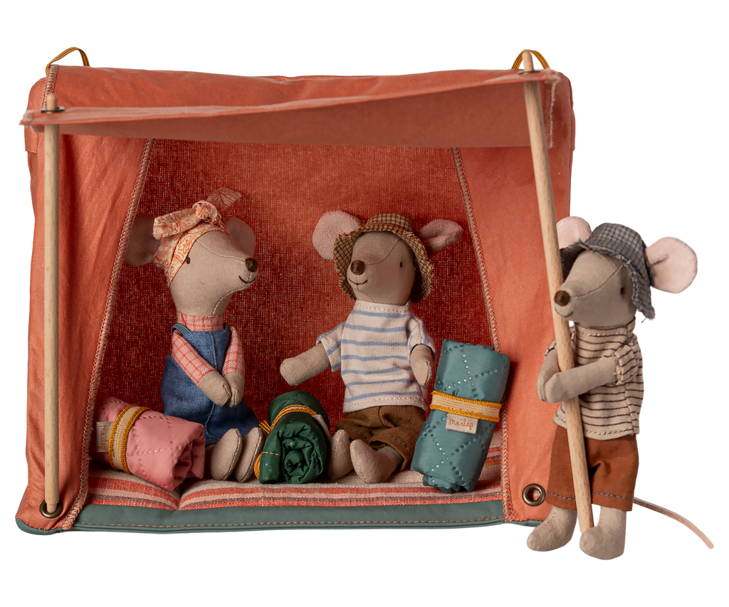 Maileg Happy camper tent, Mouse | Playroom Avenue