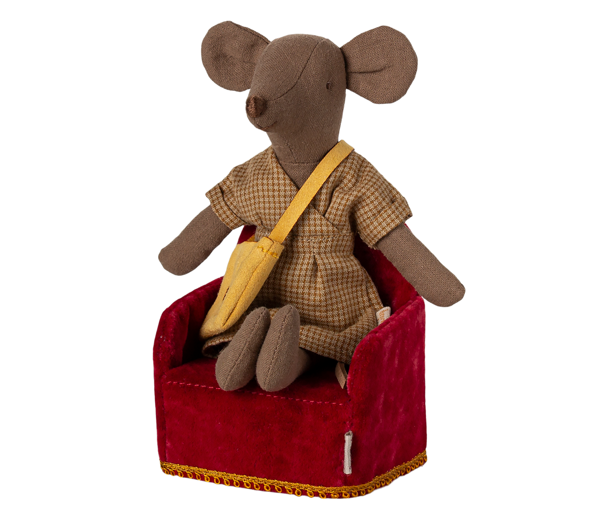 Maileg Folding chair, Mouse - Red | Playroom Avenue