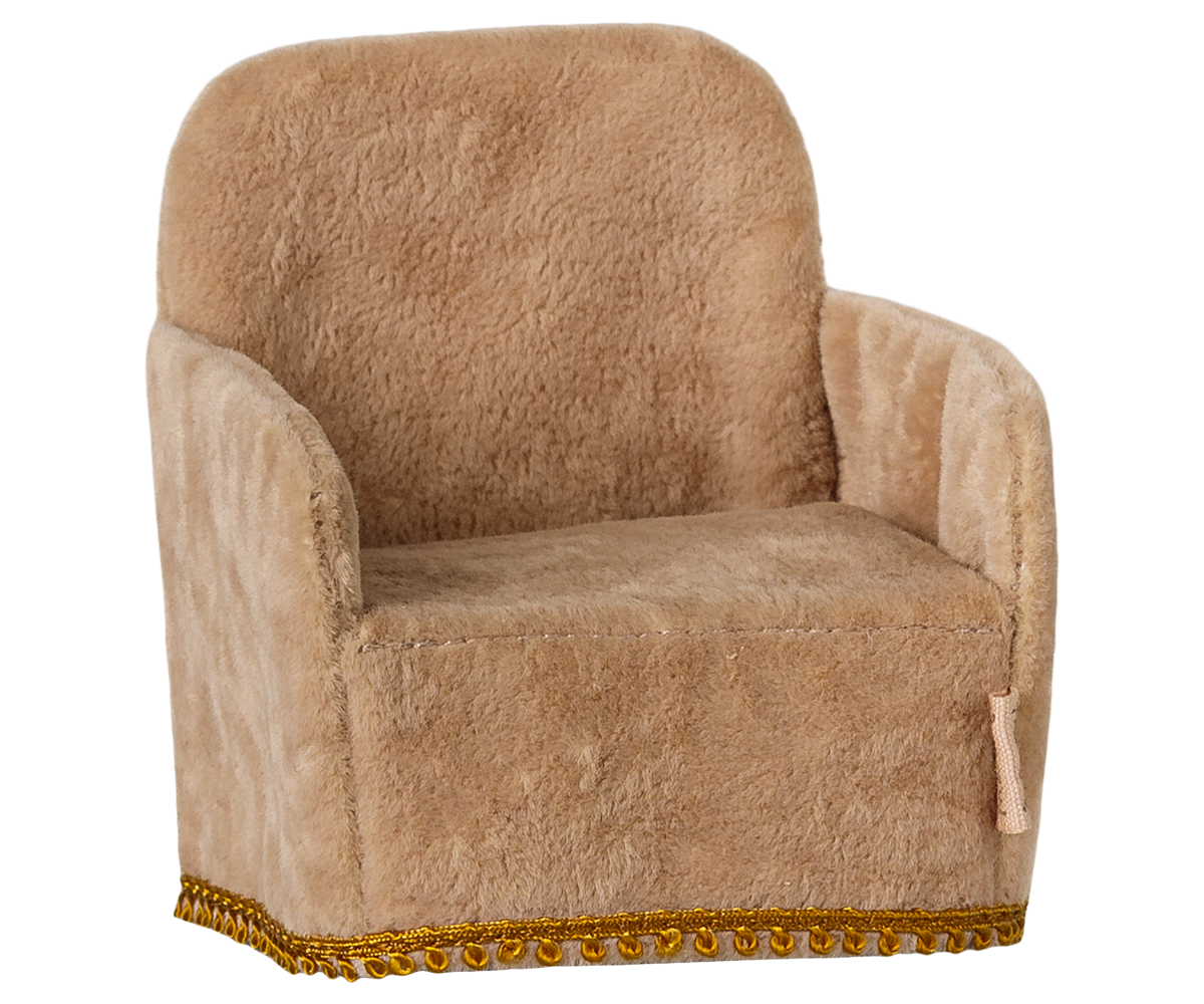 Maileg Folding chair, Mouse - Powder | Playroom Avenue