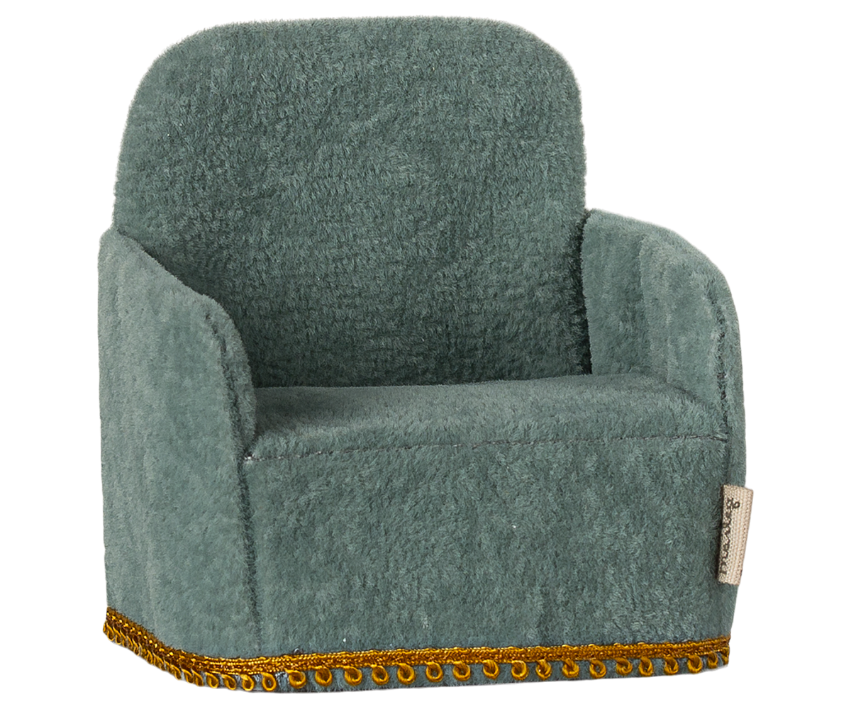 Maileg Folding chair, Mouse - Mint | Playroom Avenue