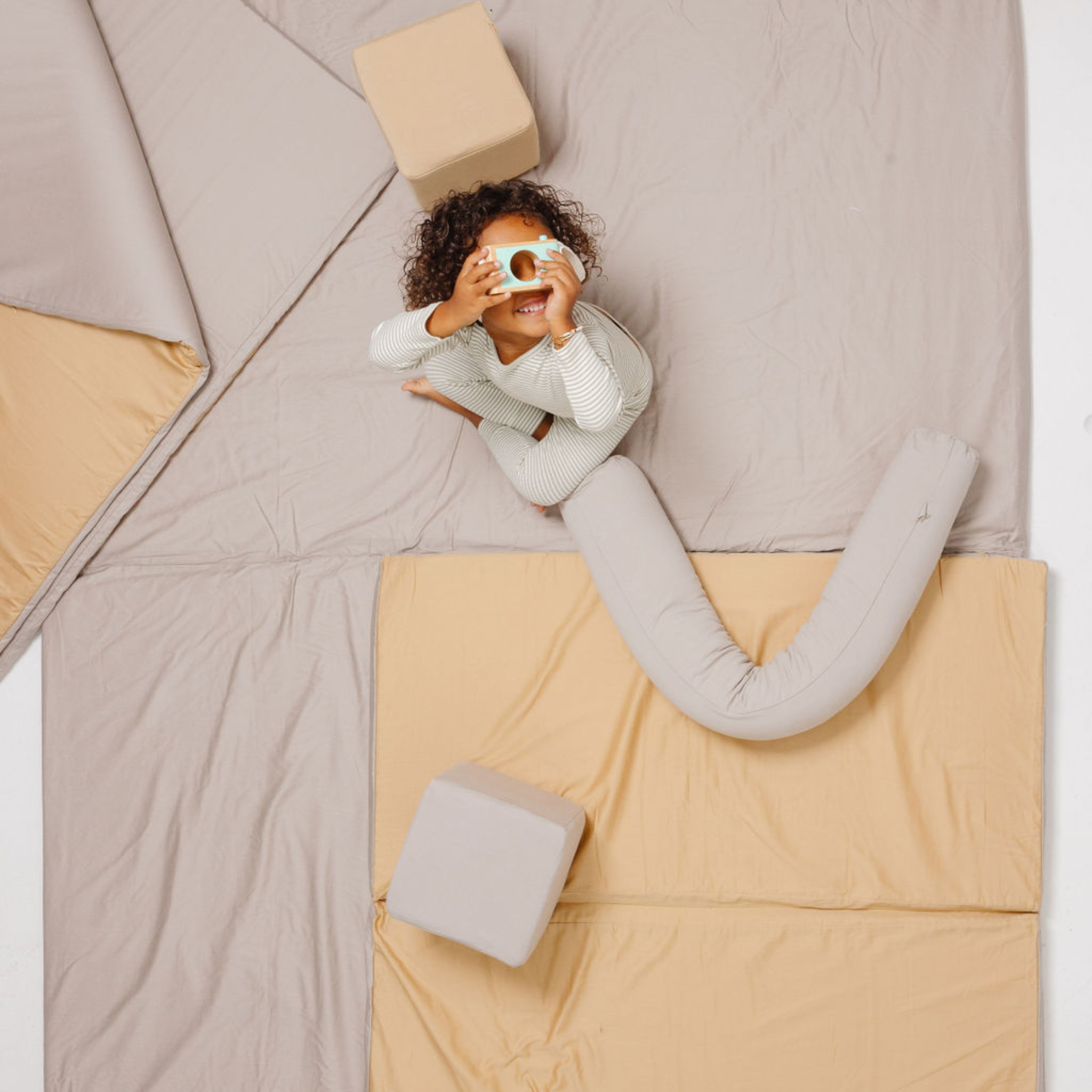 Toki Kids Cloud + Sandcastle Organic Cotton Mat | Playroom Avenue