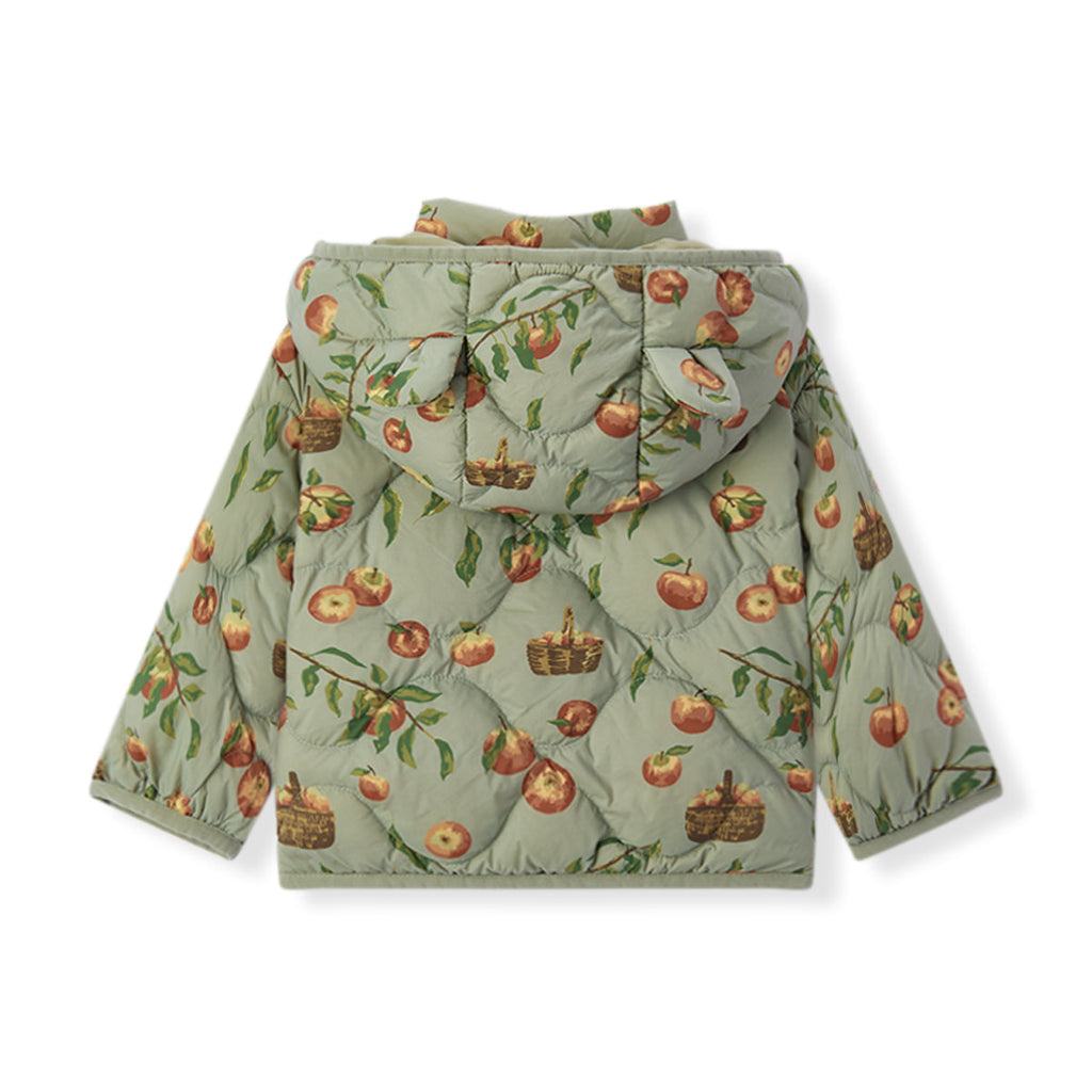 Milkbarn Apple Orchard Lightweight Down Hooded Jacket | Playroom Avenue