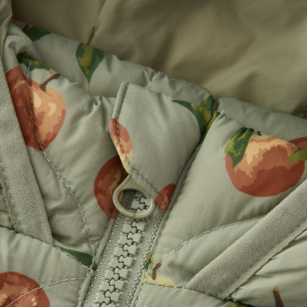 Milkbarn Apple Orchard Lightweight Down Hooded Jacket | Playroom Avenue