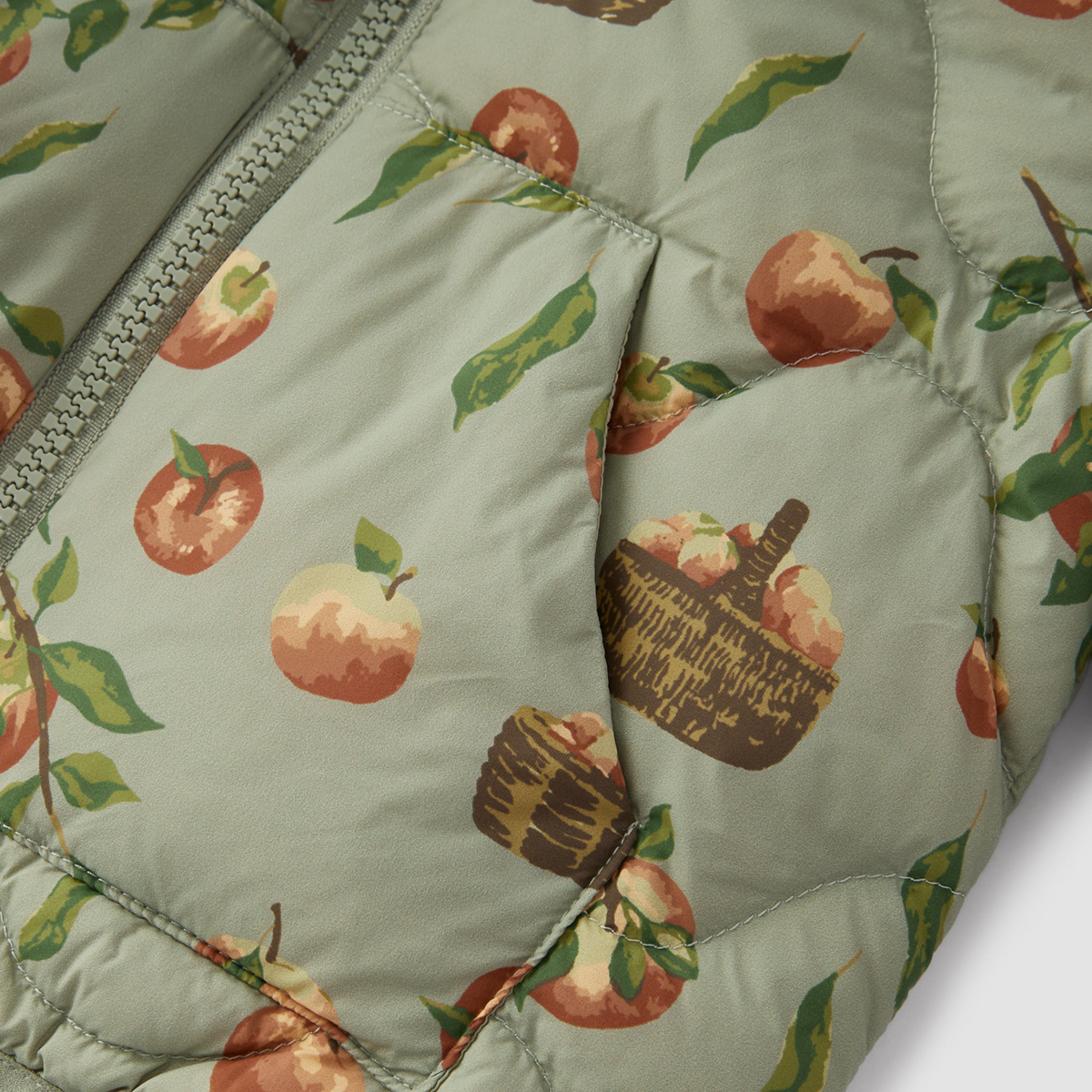 Milkbarn Apple Orchard Lightweight Down Hooded Jacket | Playroom Avenue
