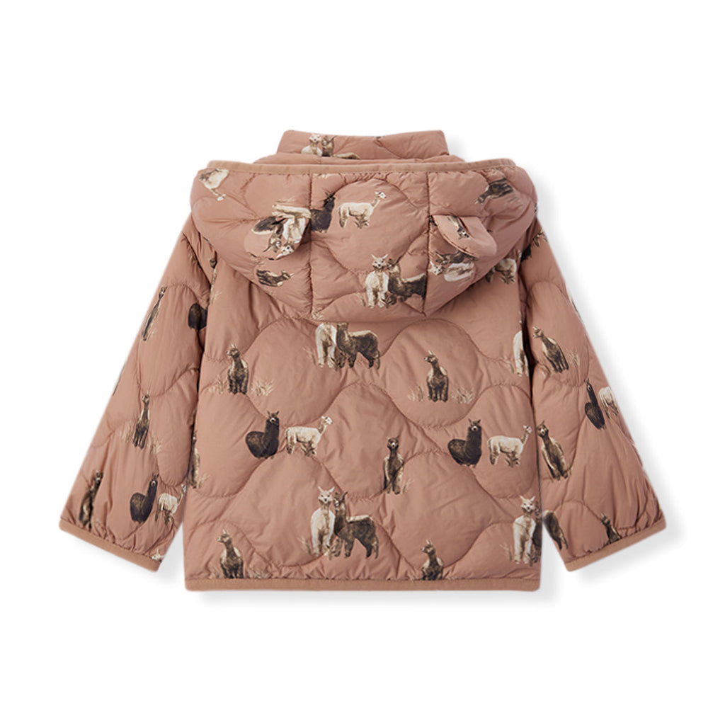 Milkbarn Alpaca Lightweight Down Hooded Jacket | Playroom Avenue