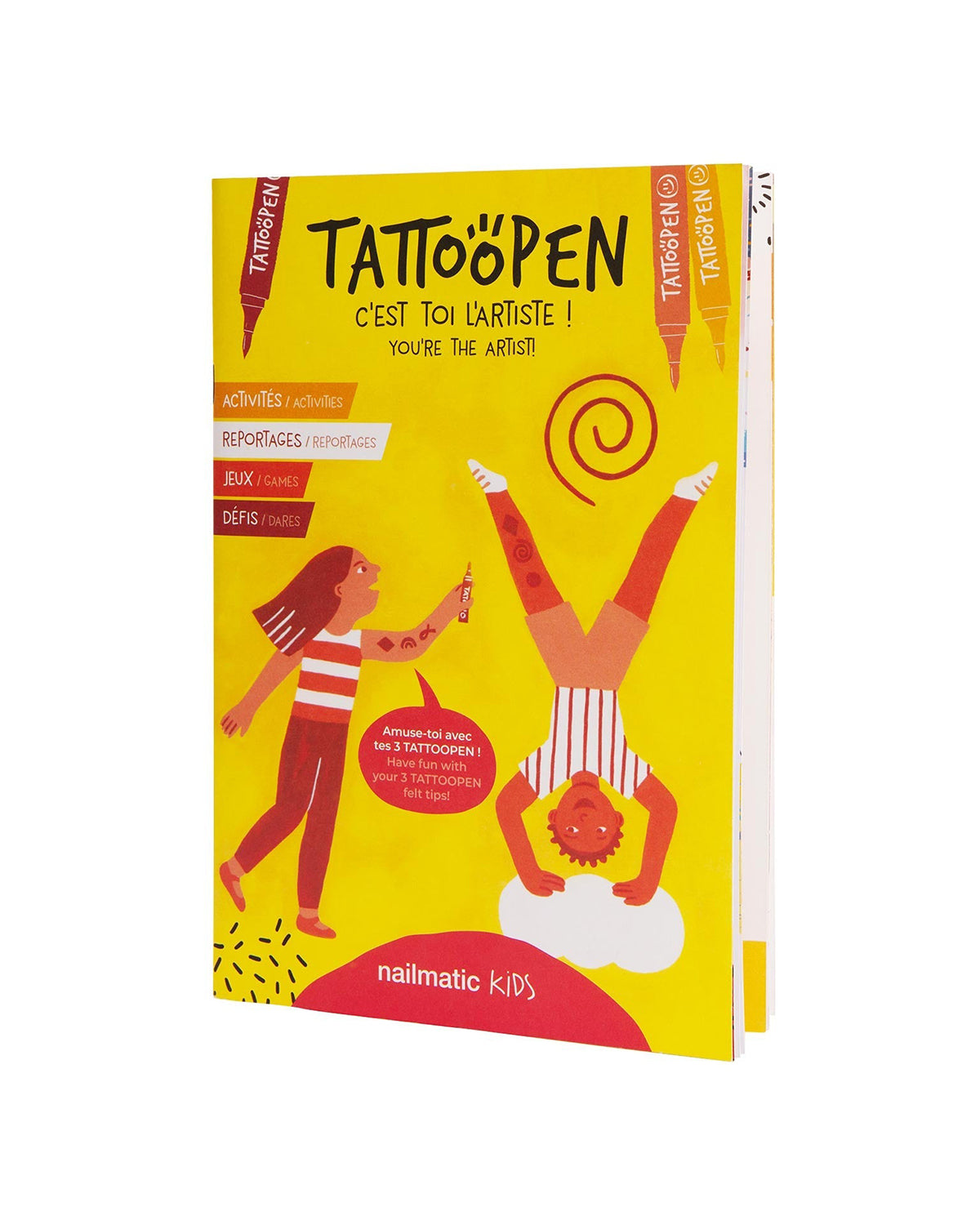 Nailmatic Tattoo Pen Set for Kids ART | Playroom Avenue