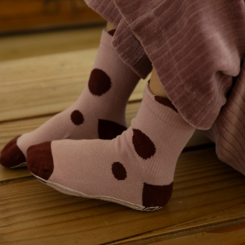 LittleYogaSocks Ladybug & Friends- Organic- 4 Pairs of Stay-On Baby & Toddler Non-Slip Socks | Playroom Avenue