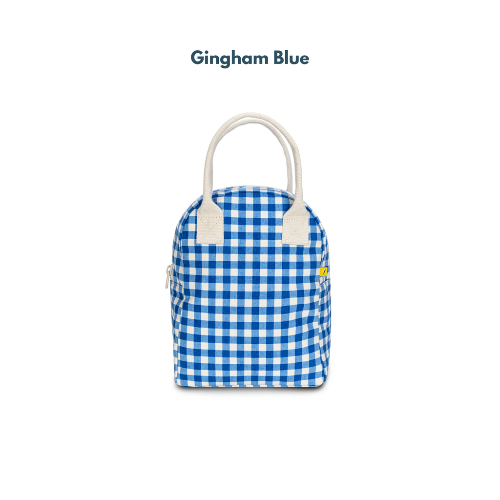 The Good Kiind Lunch Bags Gingham Blue | Playroom Avenue