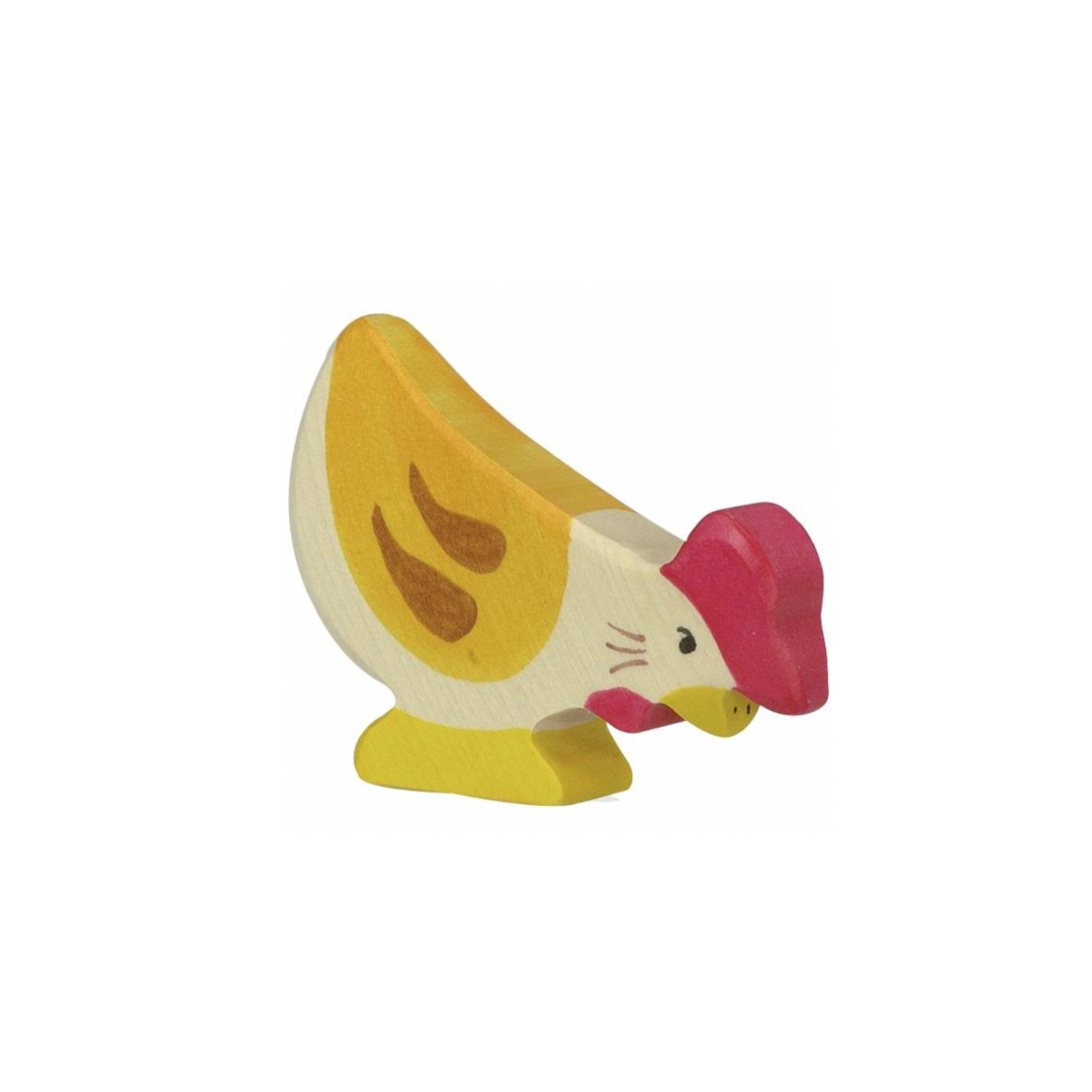 Holztiger Wooden Hen Figure | Playroom Avenue
