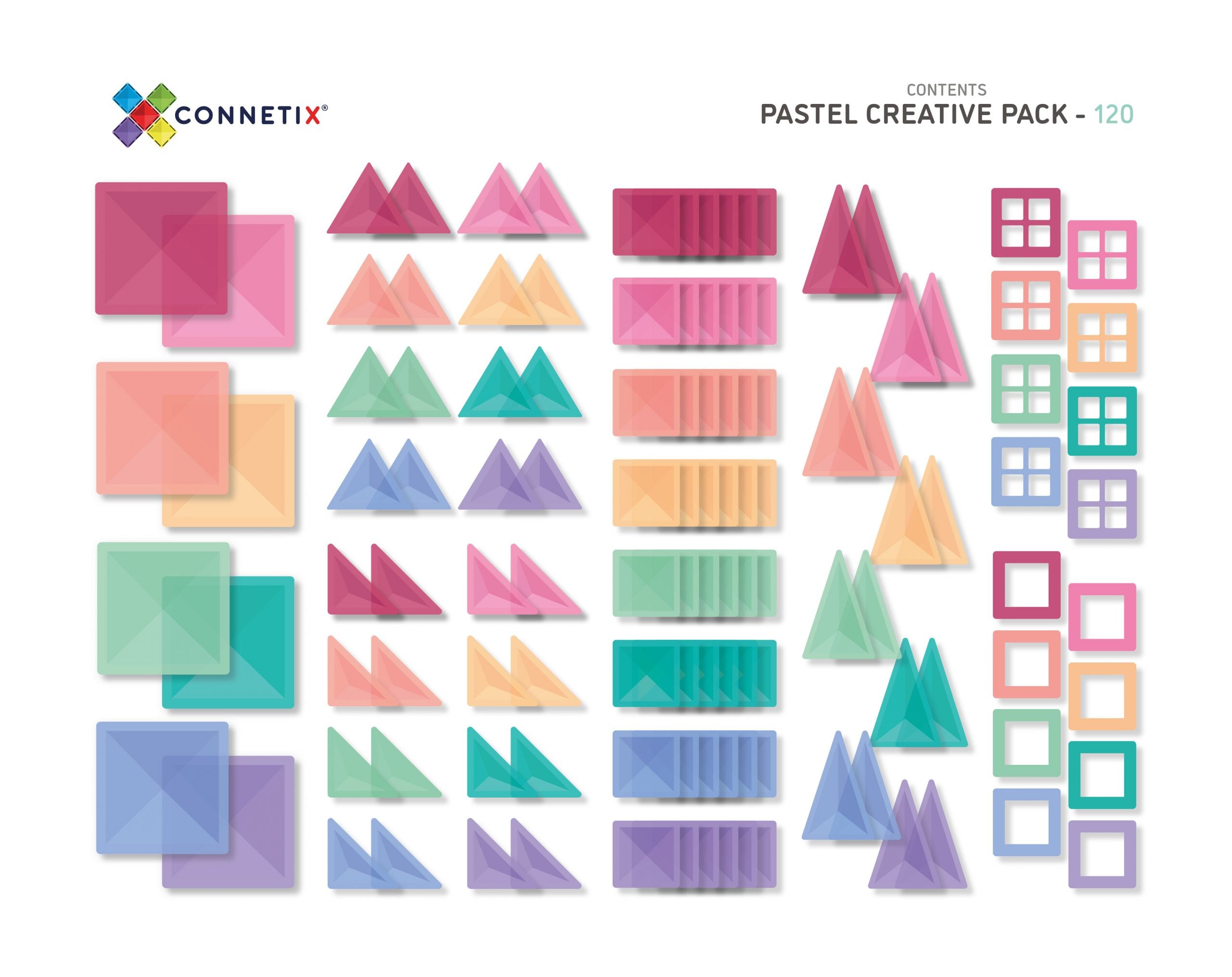 CONNETIX Pastel Creative Pack 120ピース 120-Pastel-Creative-Pack-