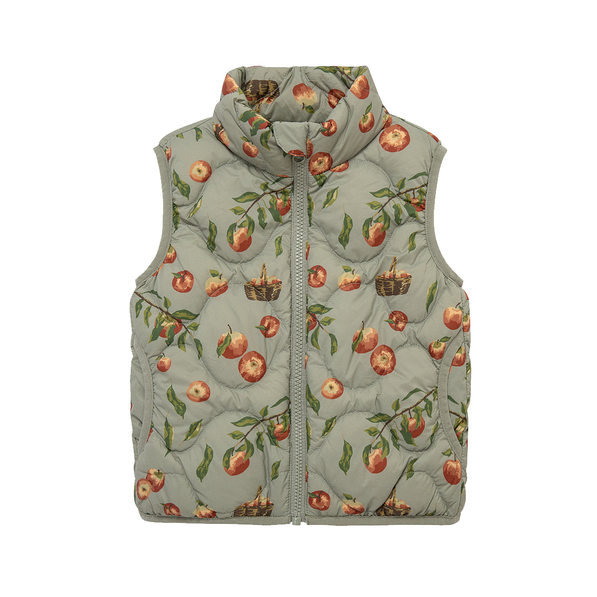 Milkbarn Apple Orchard Lightweight Down Vest | Playroom Avenue