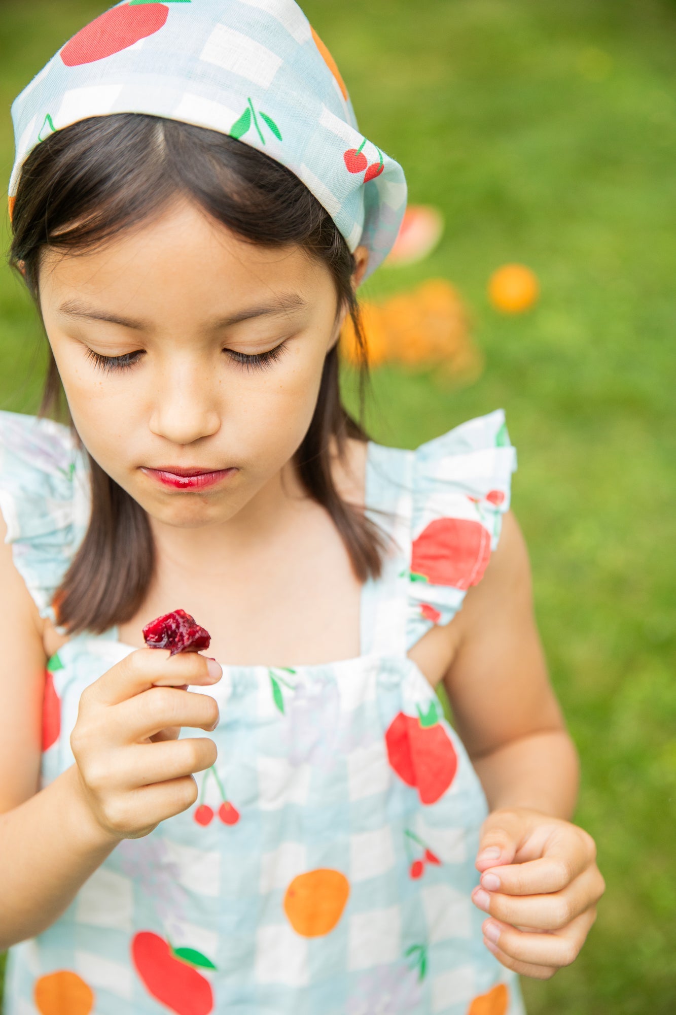 Mon Coeur Linen Picnic Kid Ruffle Dress | Playroom Avenue