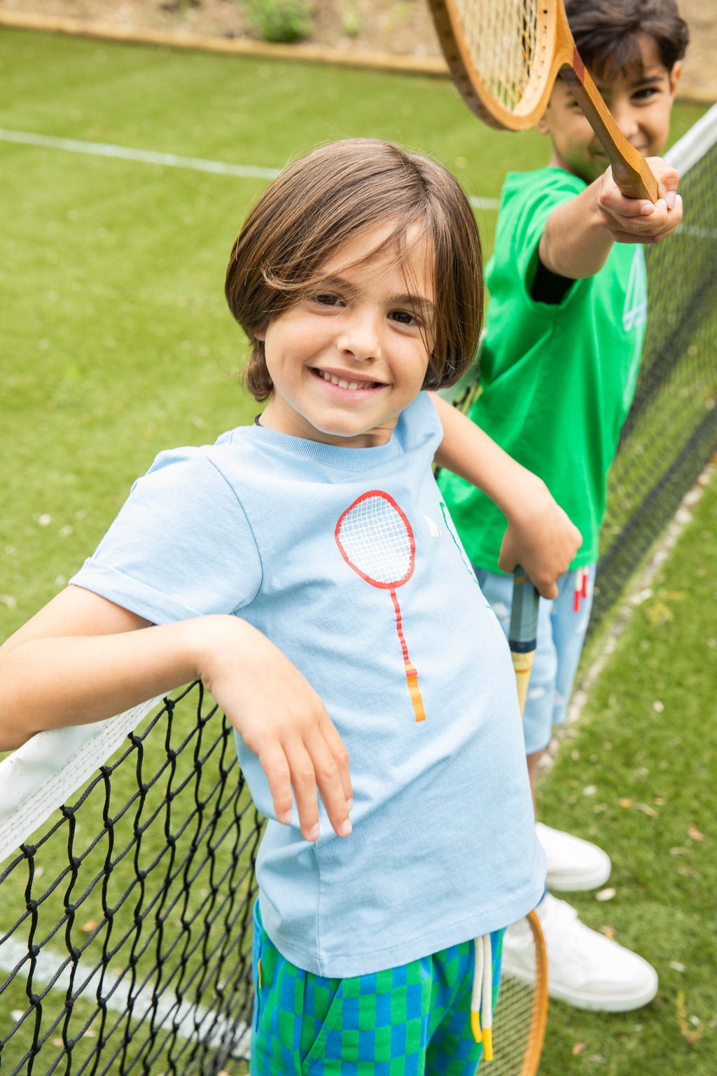 Mon Coeur Recycled Cotton Badminton Kid T-Shirt | Playroom Avenue